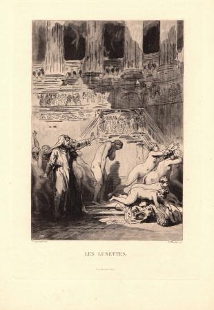 Quadro di Adolphe Potémont Martial  Les Lunettes - Pittori contemporanei galleria Firenze Art